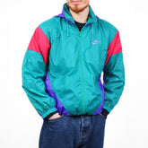 Nike Vintage Colorblock Trackjacket - Farbe: Green - Größe: M - VintageR2